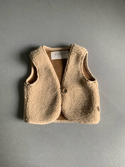 2e kans Gilet Teddy Beige 50/56